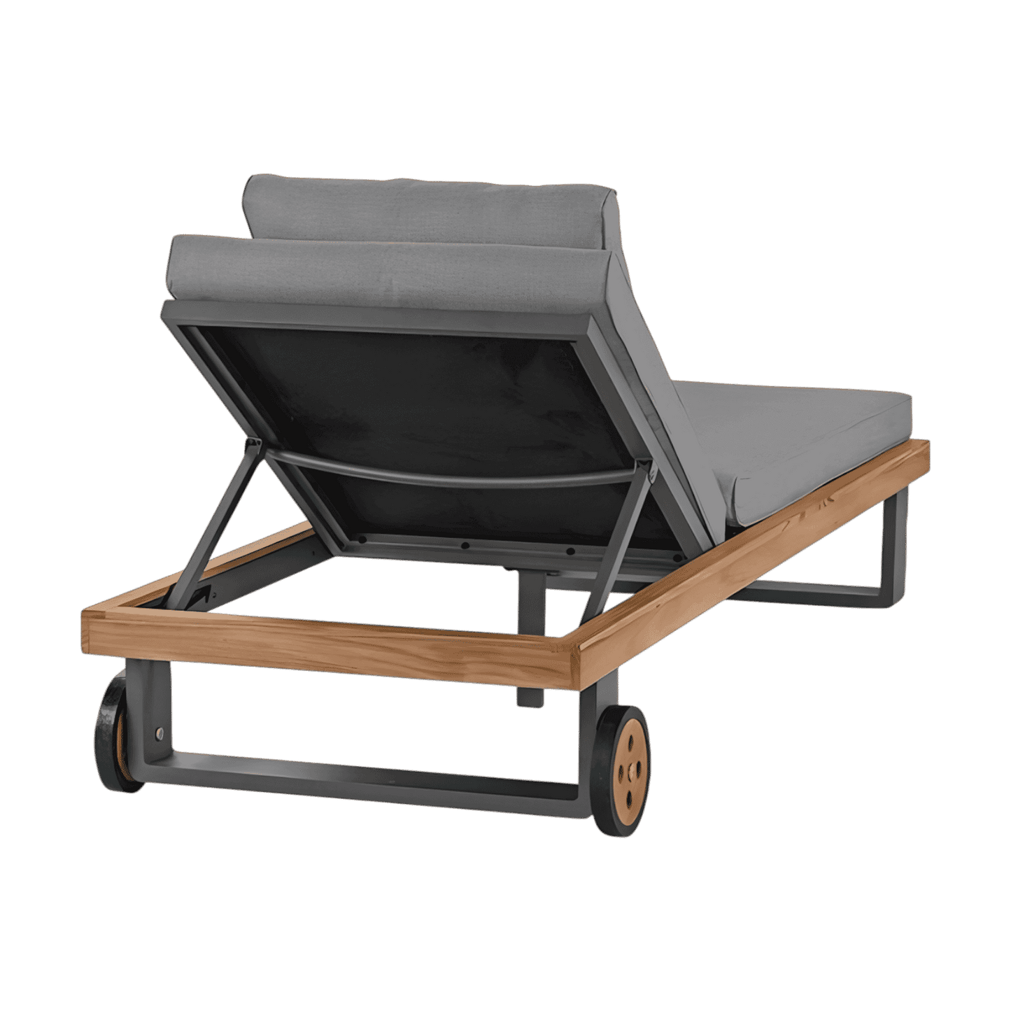 Chaise longue d'extérieur Bali gris clair