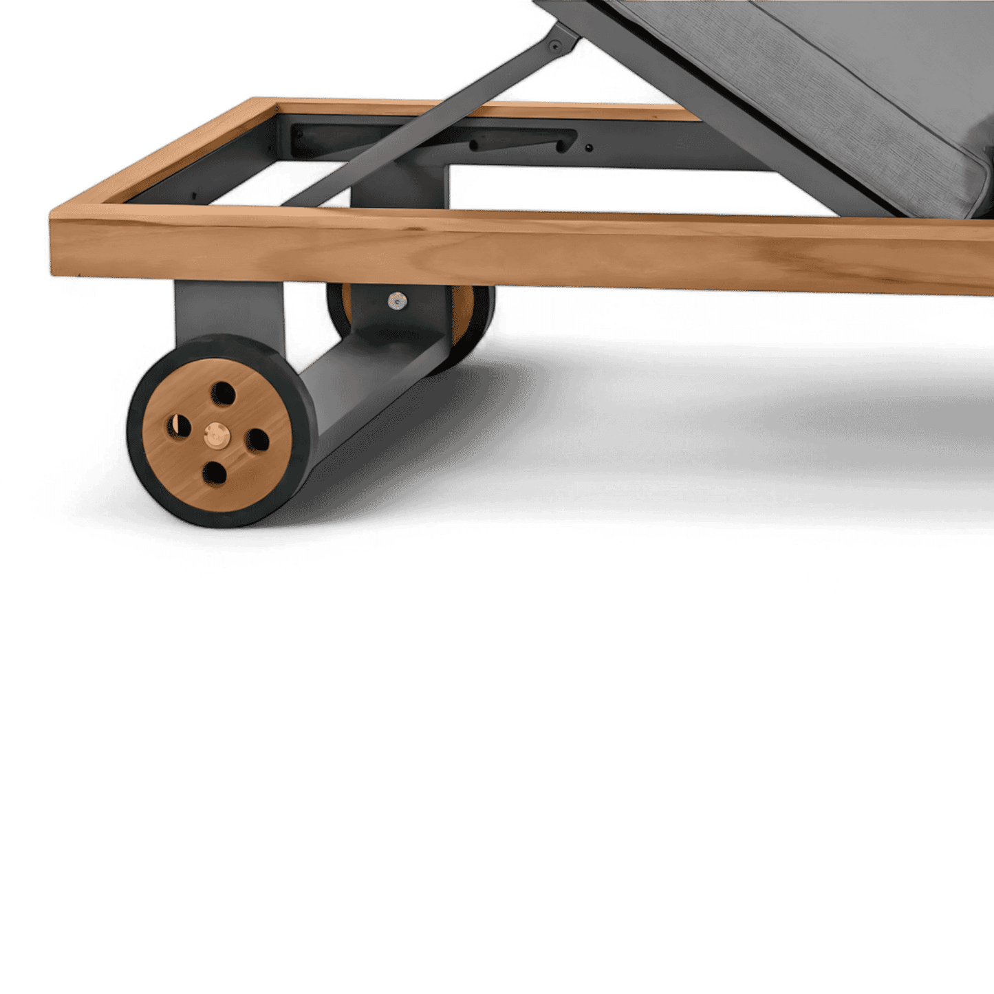 Chaise longue d'extérieur Bali gris clair