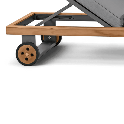 Chaise longue d'extérieur Bali gris clair