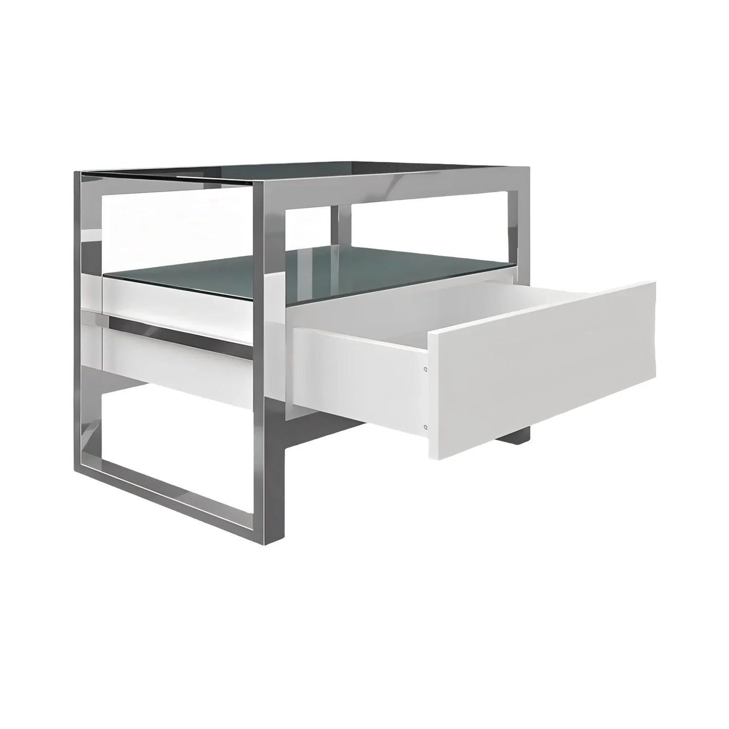 Table de chevet Bari blanche