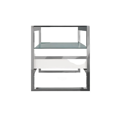 Table de chevet Bari blanche