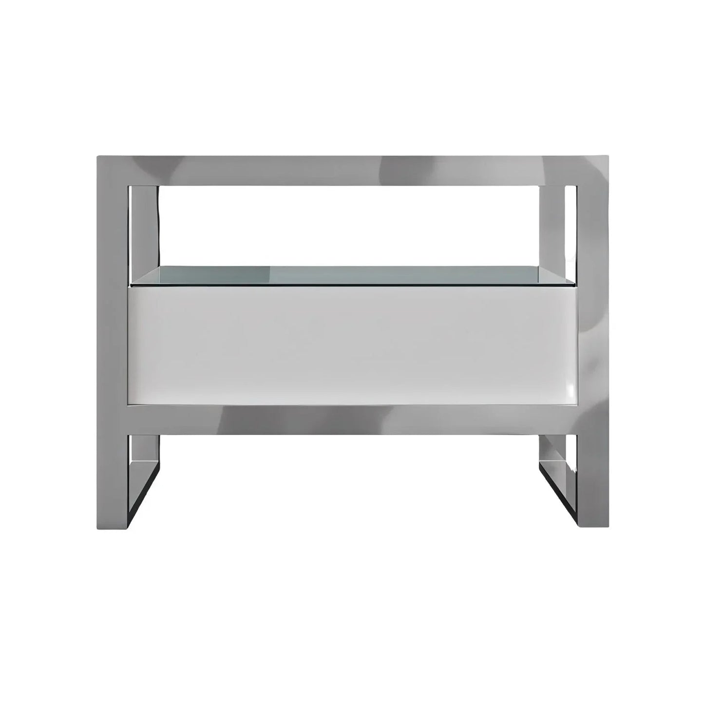 Table de chevet Bari blanche