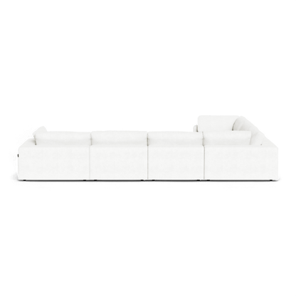 Canapé modulable sectionnel extensible Bloom blanc