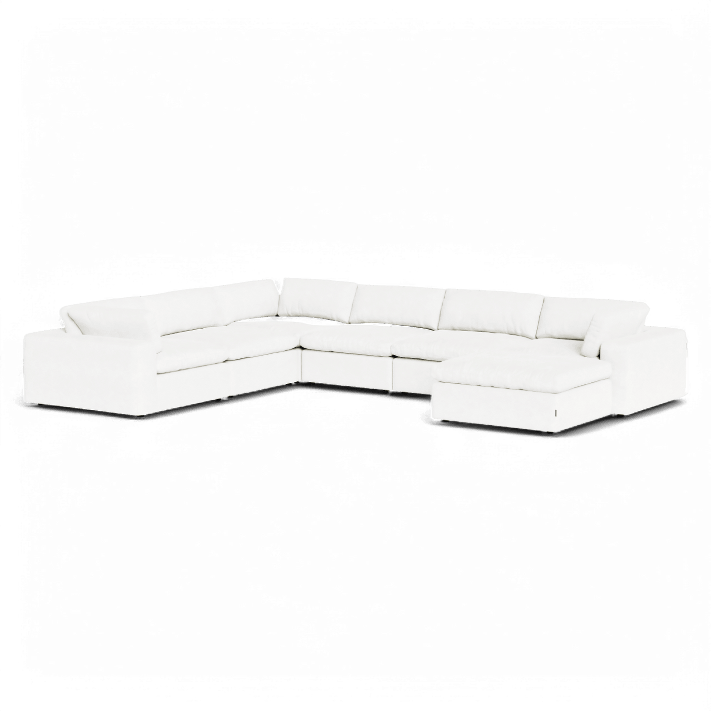 Canapé modulable sectionnel extensible Bloom blanc