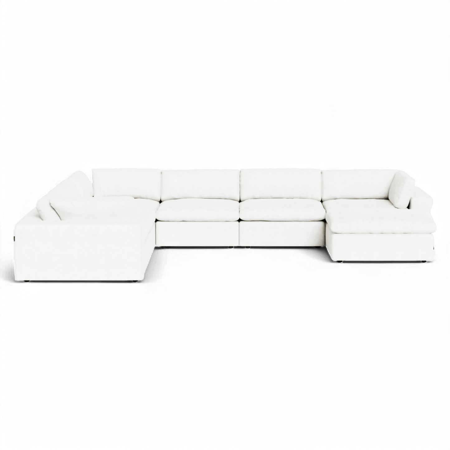 Canapé modulable sectionnel extensible Bloom blanc