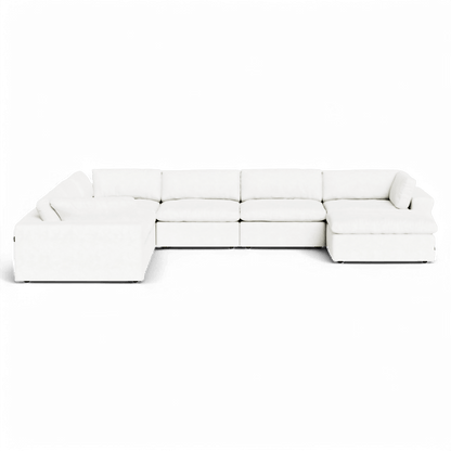 Canapé modulable sectionnel extensible Bloom blanc