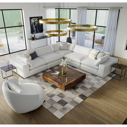 Canapé modulable sectionnel Bloom blanc