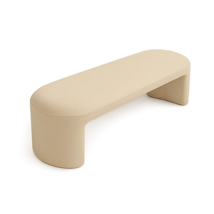 Banc Boba en velours beige