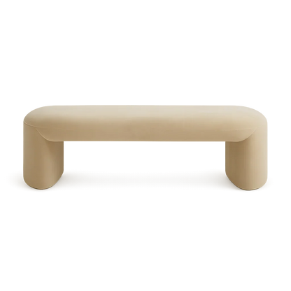 Banc Boba en velours beige