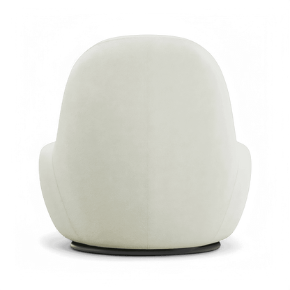 Fauteuil pivotant Boba Boucle Blanc