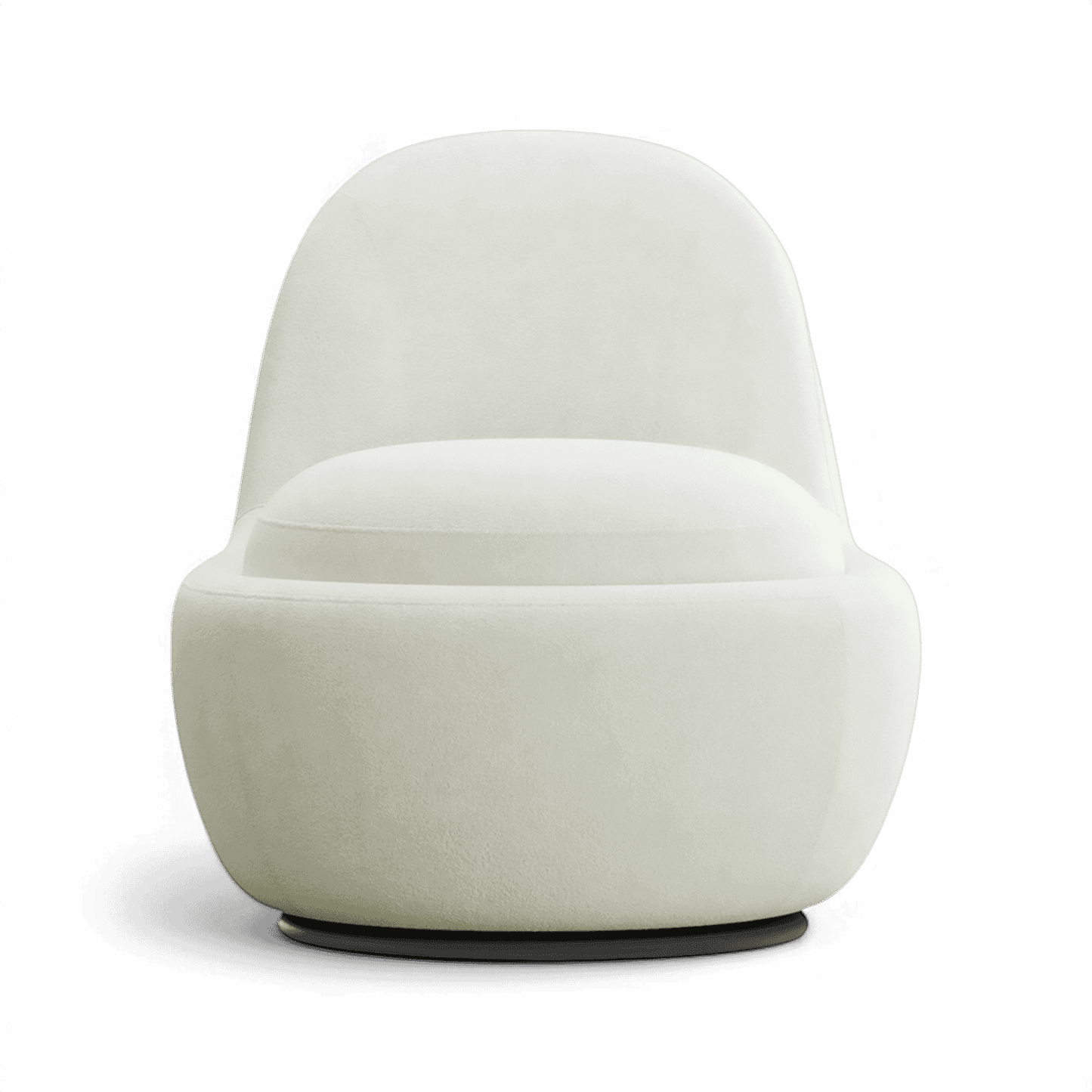 Fauteuil pivotant Boba Boucle Blanc
