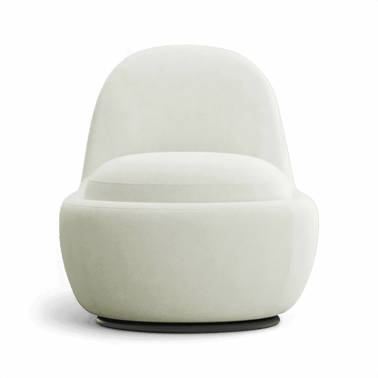 Fauteuil pivotant Boba Boucle Blanc