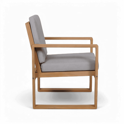 Fauteuil d'extérieur Bocay gris clair