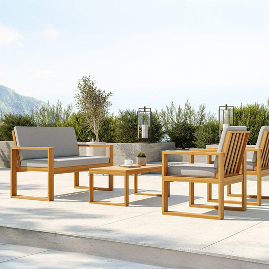 Canapé d'extérieur 2 places Bocay gris clair