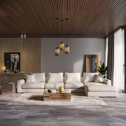 Canapé Braxton 4 pièces crème