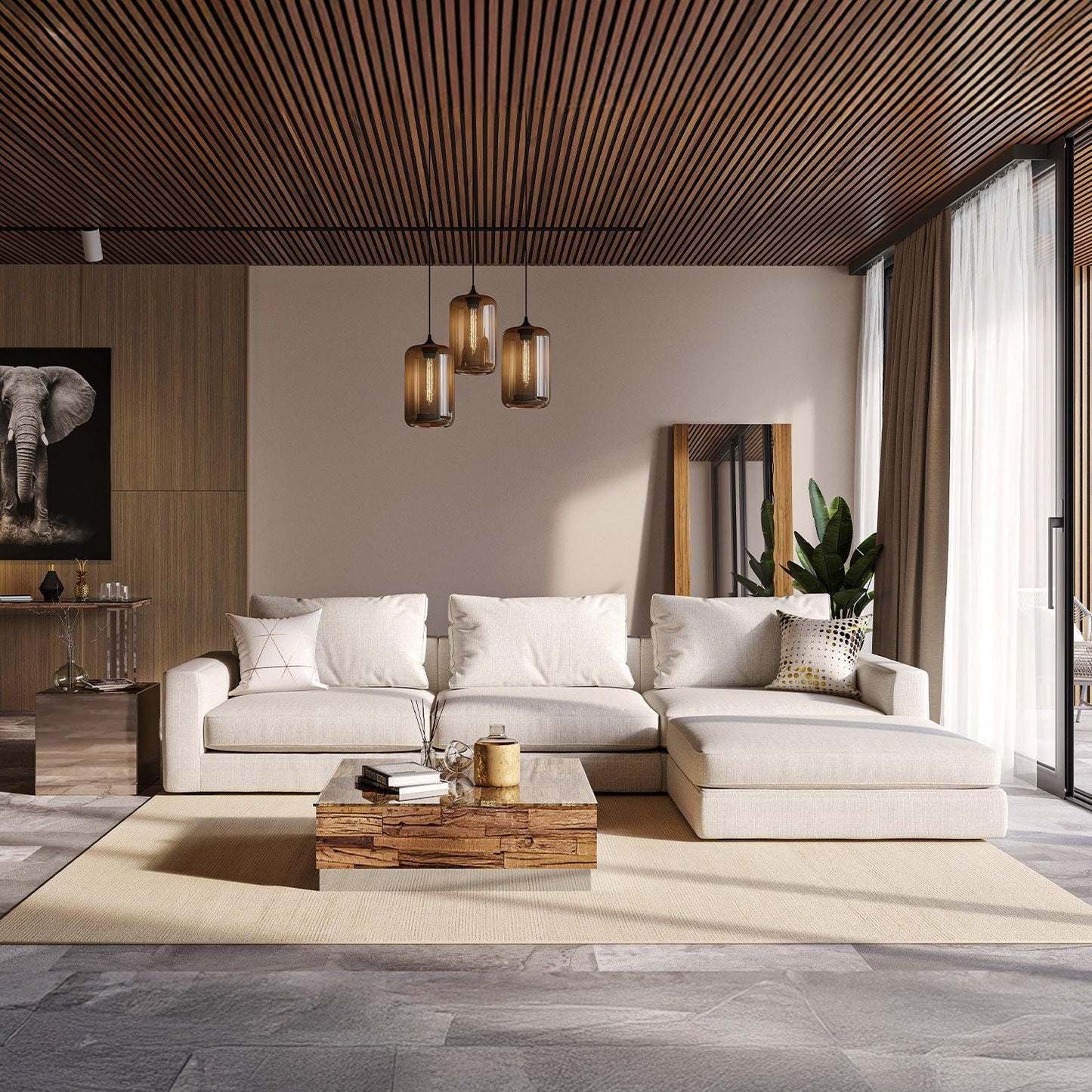 Canapé sectionnel Braxton crème