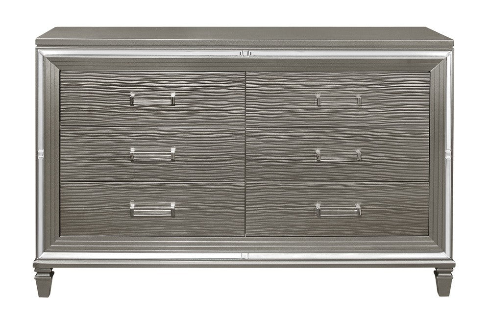 Collection de rangement pour chambre à coucher Tamsin gris argenté