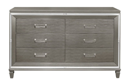 Collection de rangement pour chambre à coucher Tamsin gris argenté