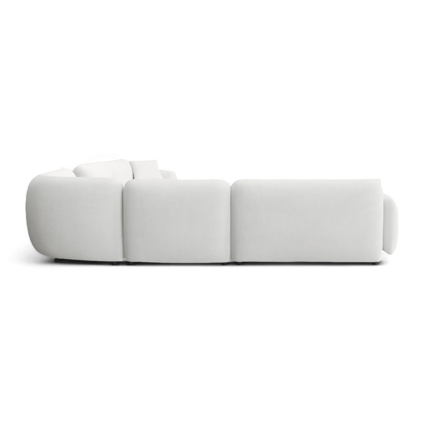 Ensemble de canapés sectionnels extensibles Divano blanc cassé