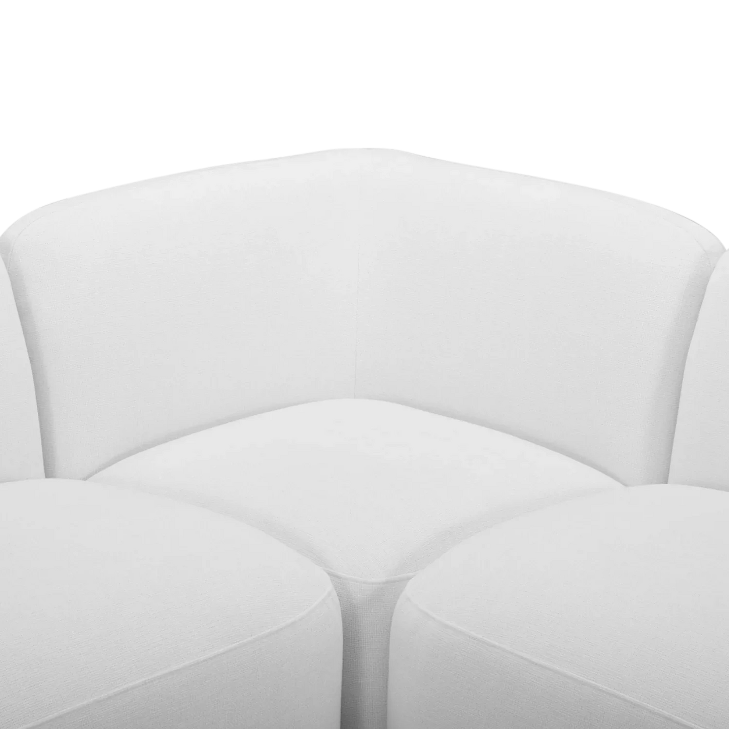 Canapé d'angle Divano blanc cassé