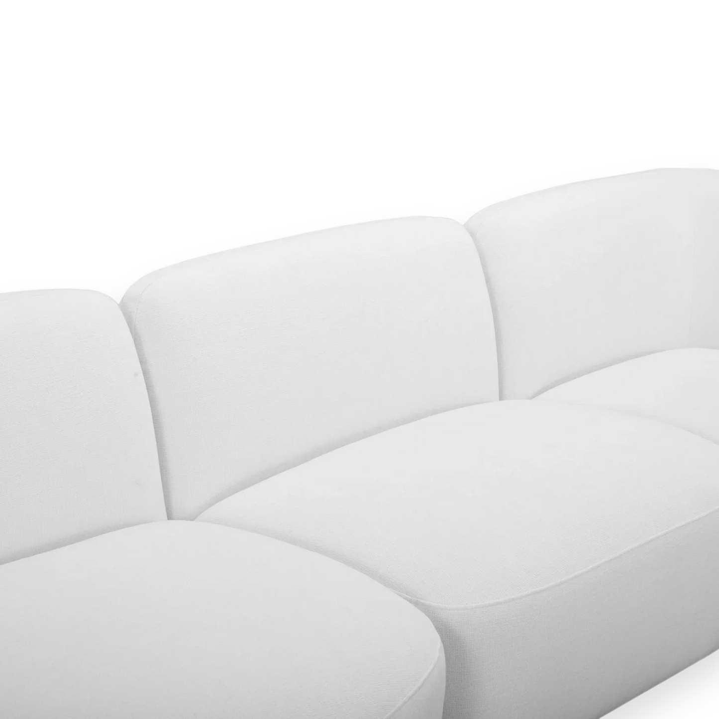 Canapé d'angle Divano blanc cassé