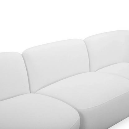 Canapé d'angle Divano blanc cassé