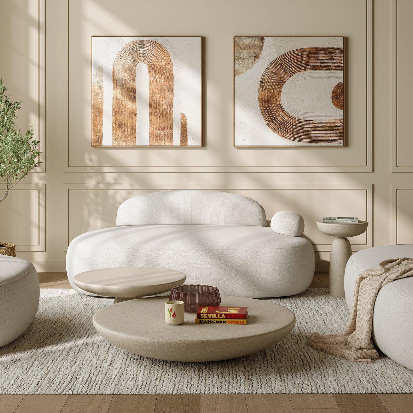 Table basse Rune Albâtre Grande