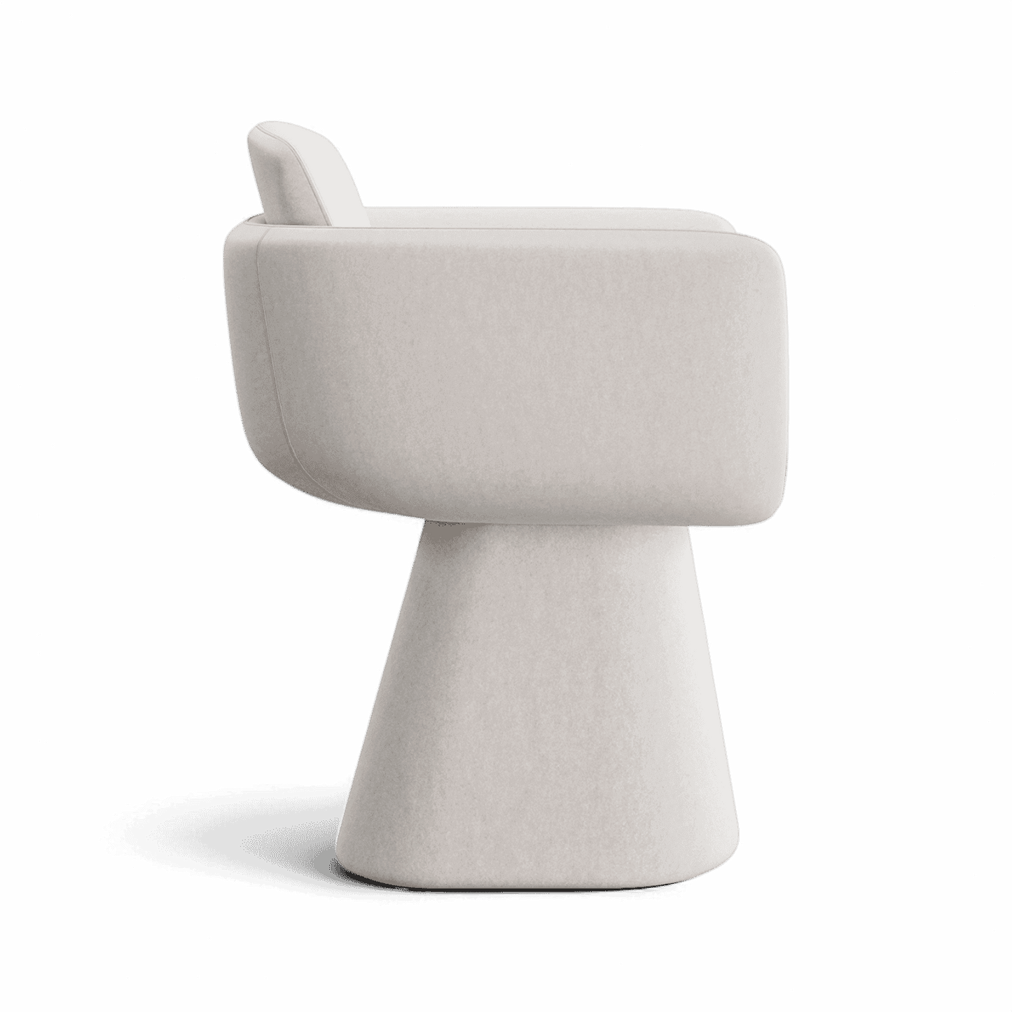 Chaise de salle à manger pivotante Rune beige