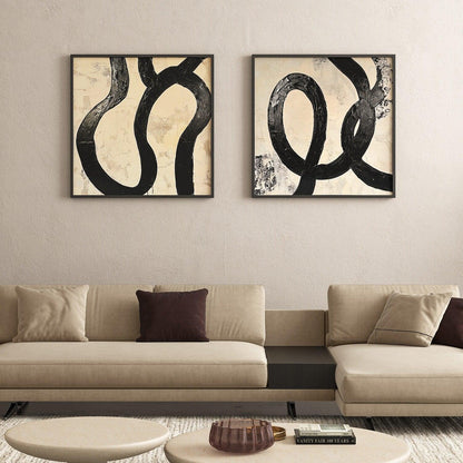 Fluid Elegance 40 x 40 (Ensemble de 2)