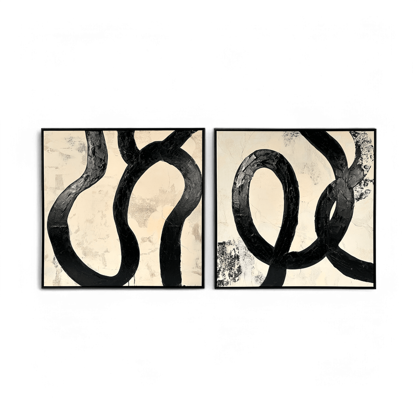 Fluid Elegance 40 x 40 (Ensemble de 2)