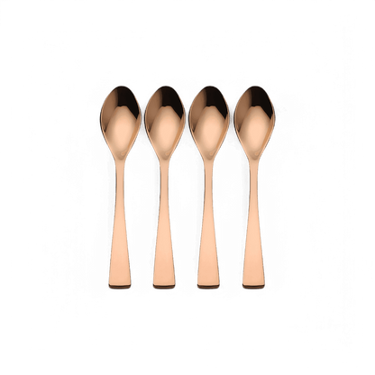 Argenterie Forma Or Rose - Ensemble de 4 Grandes Cuillères