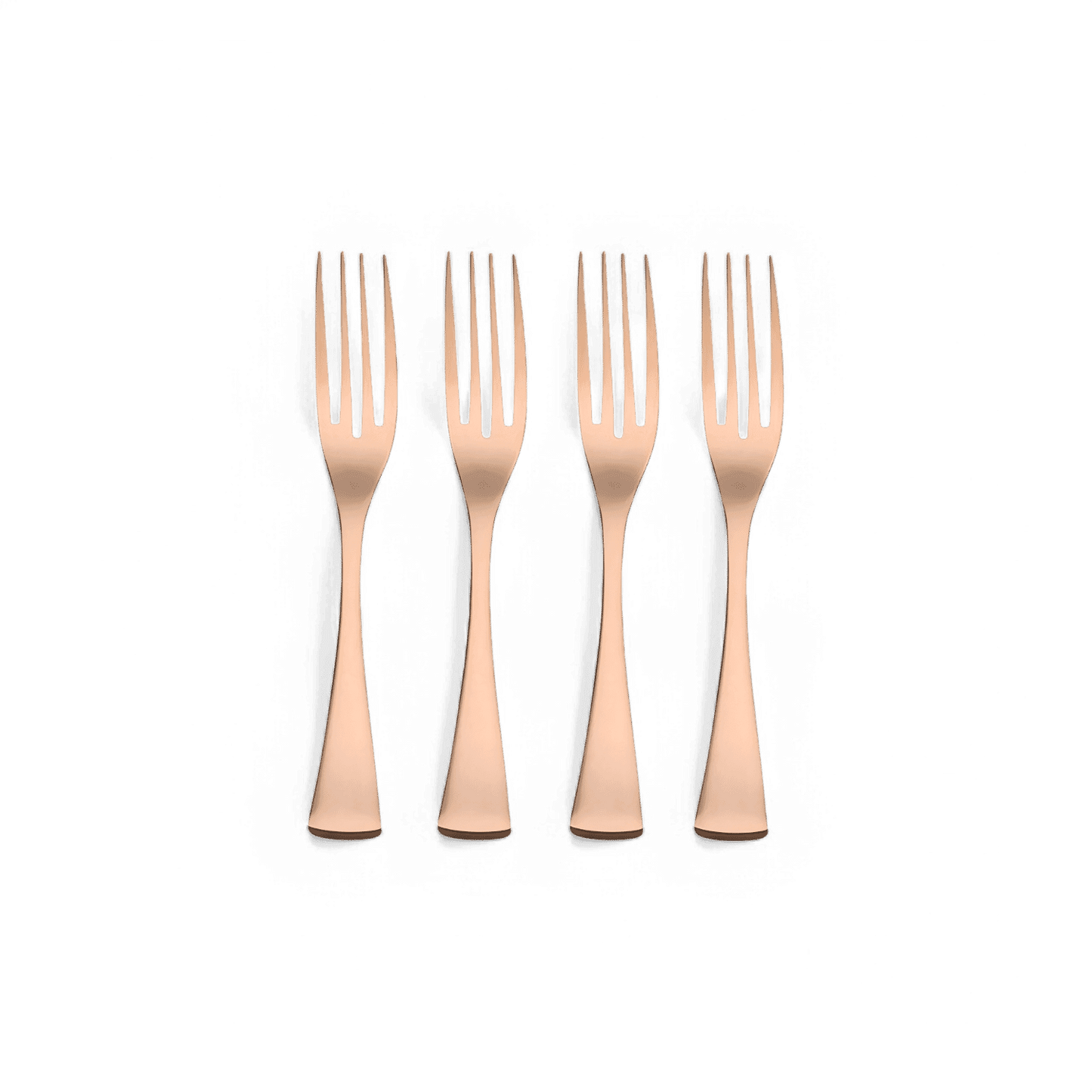 Argenterie Forma Or Rose - Ensemble de 4 fourchettes
