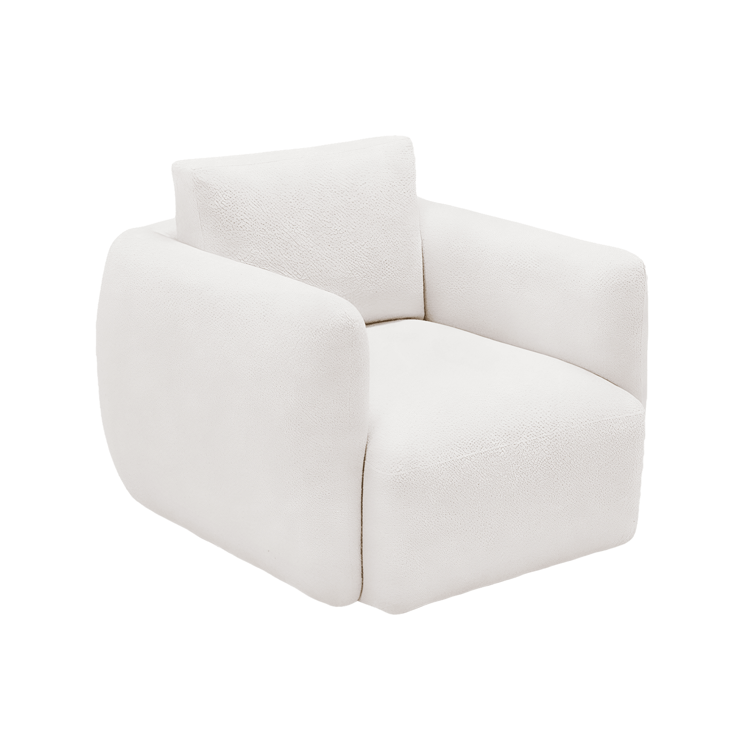 Fauteuil Gabriele Blanc Boucle