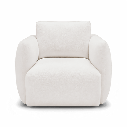 Fauteuil Gabriele Blanc Boucle