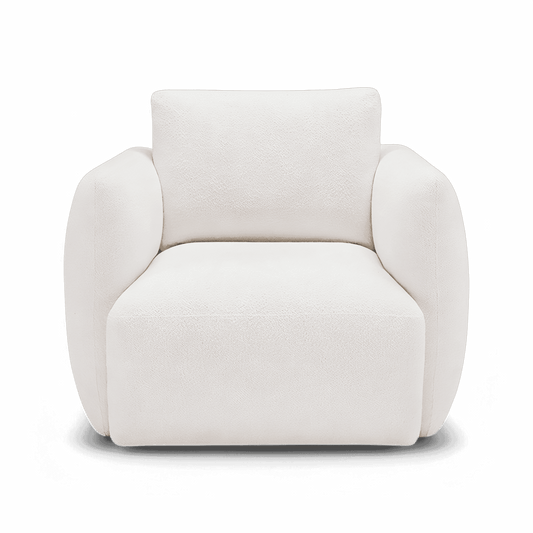 Fauteuil Gabriele Blanc Boucle