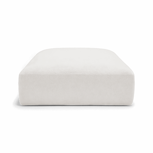 Gabriele Ottoman Blanc Boucle
