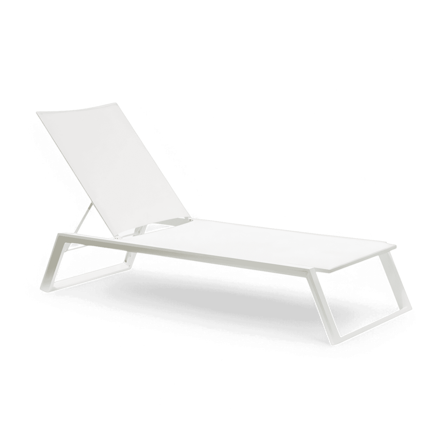 Chaise longue d'extérieur Isa blanche