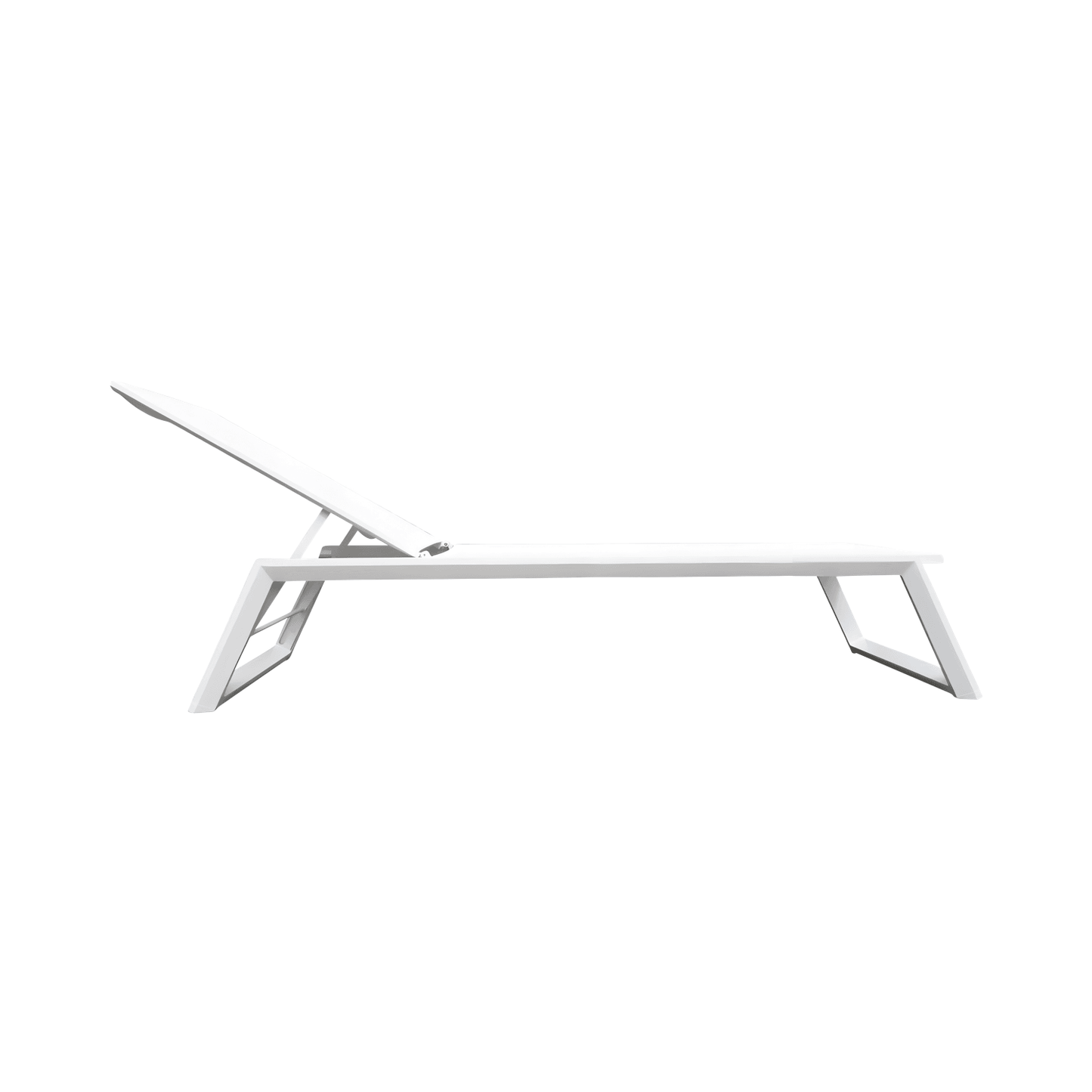 Chaise longue d'extérieur Isa blanche