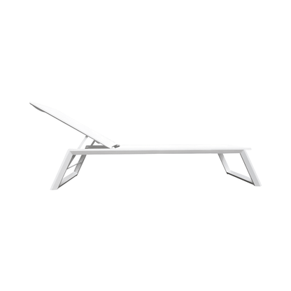 Chaise longue d'extérieur Isa blanche