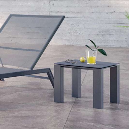 Table d'appoint d'extérieur Isa grise