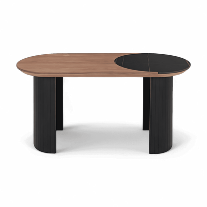 Bureau Jude en noyer et noir