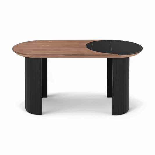 Bureau Jude en noyer et noir