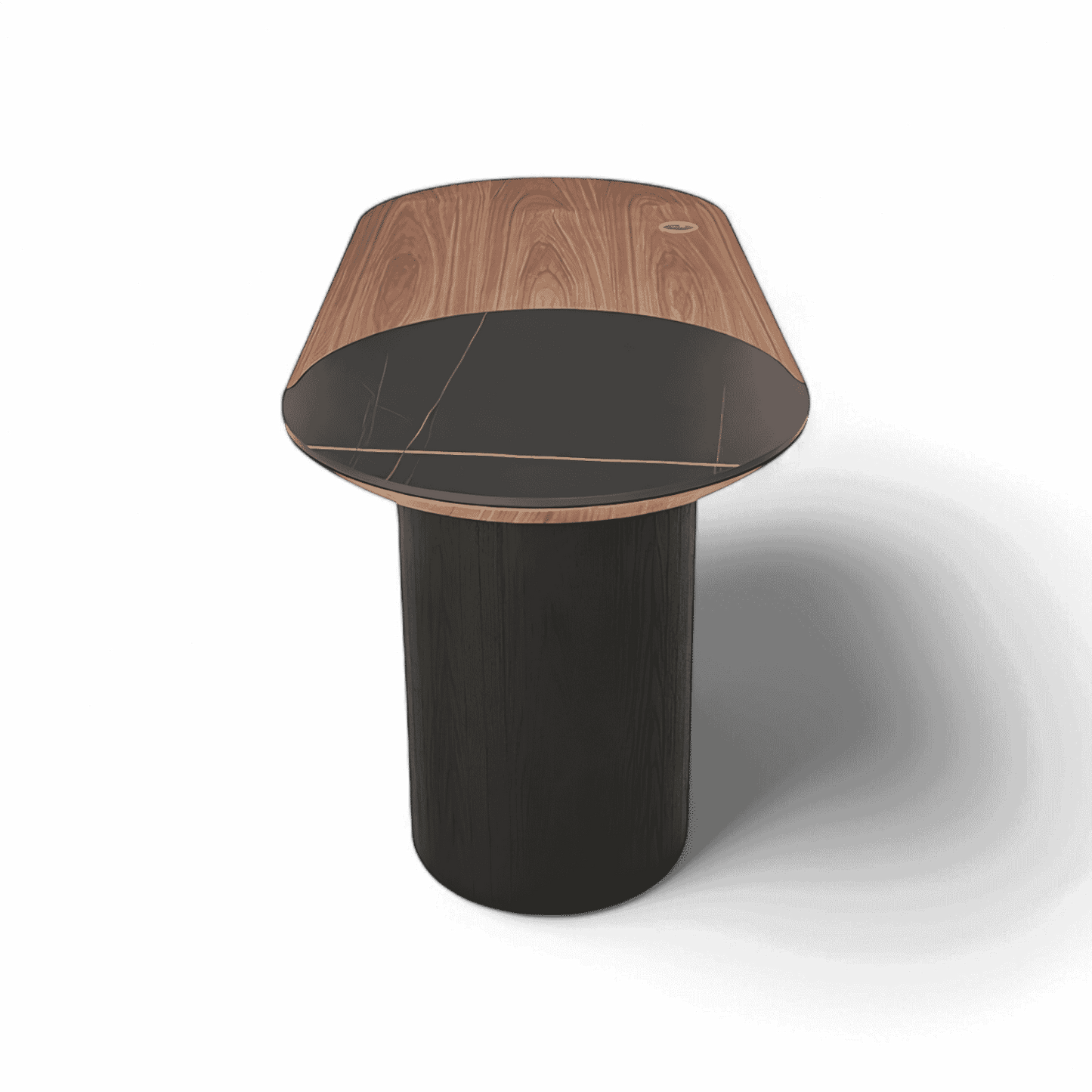 Bureau Jude en noyer et noir