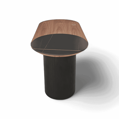 Bureau Jude en noyer et noir