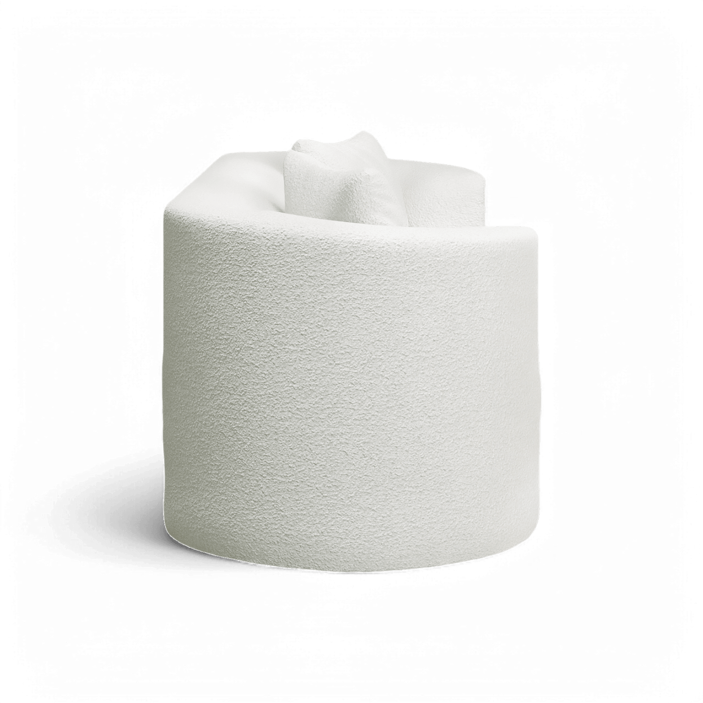 Canapé 3 places Elora Blanc Boucle