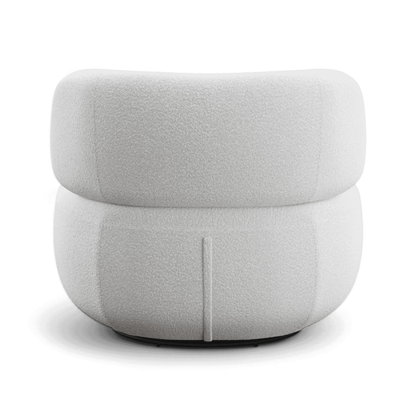 Fauteuil pivotant Lilo Boucle Blanc