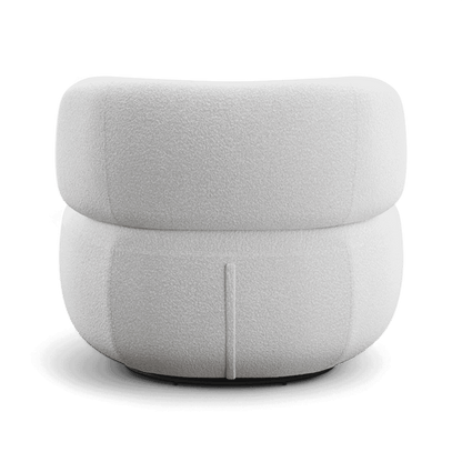 Fauteuil pivotant Lilo Boucle Blanc