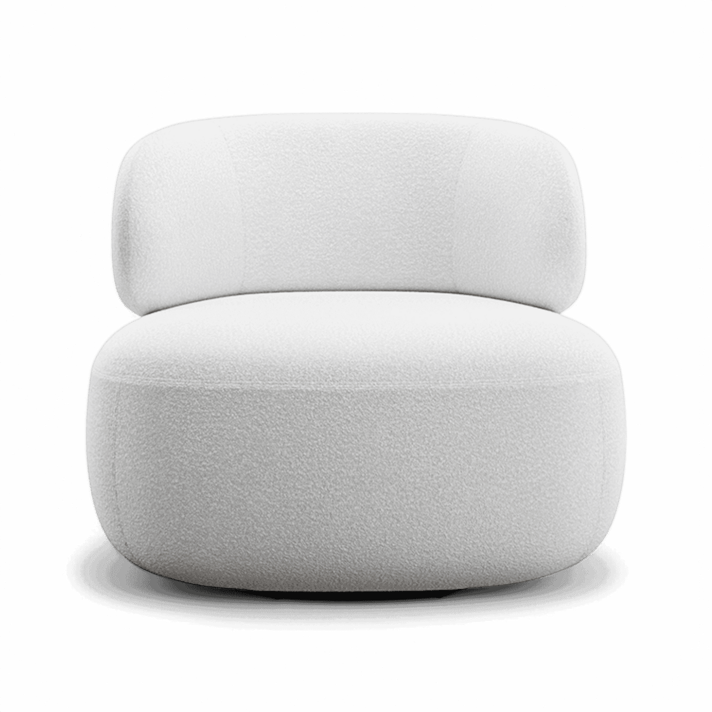 Fauteuil pivotant Lilo Boucle Blanc