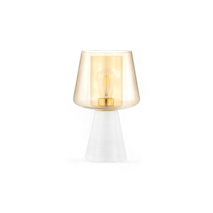 Lampe de table Liora blanche et ambre