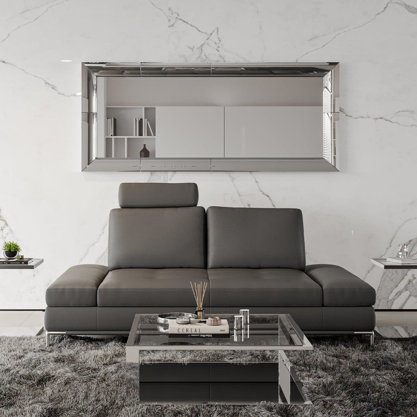 Canapé 2 places Livio Gris